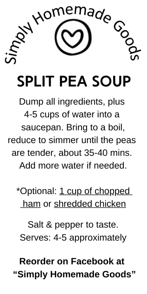 Split Pea Soup Simply Homemade Goods